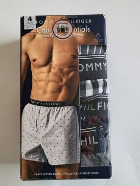 Tommy Hilfiger 4pk Woven boxers Mens Size XL Classic Fit